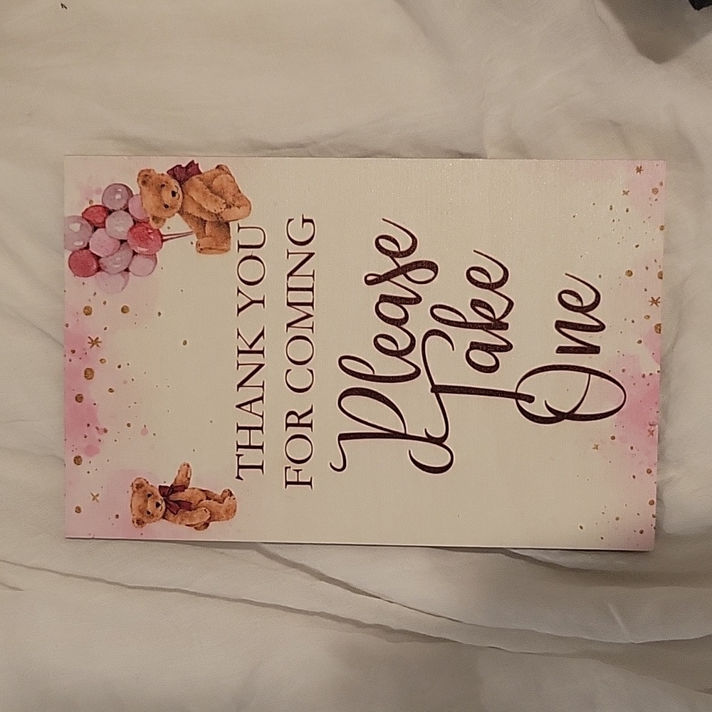 Baby Shower Favors / Goodie Bag Sign
